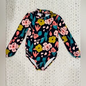 Floral Long Sleeve Swimsuit